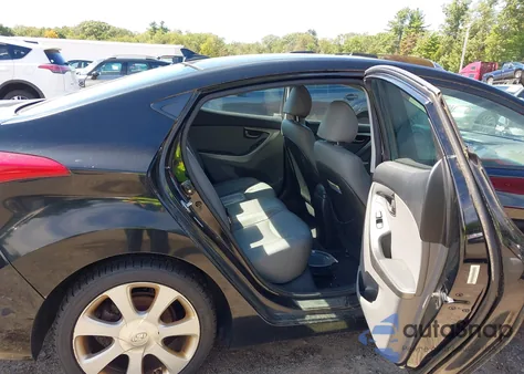 2013 Hyundai Elantra Limited from USA, damaged, VIN KMHDH4AE3DU572606